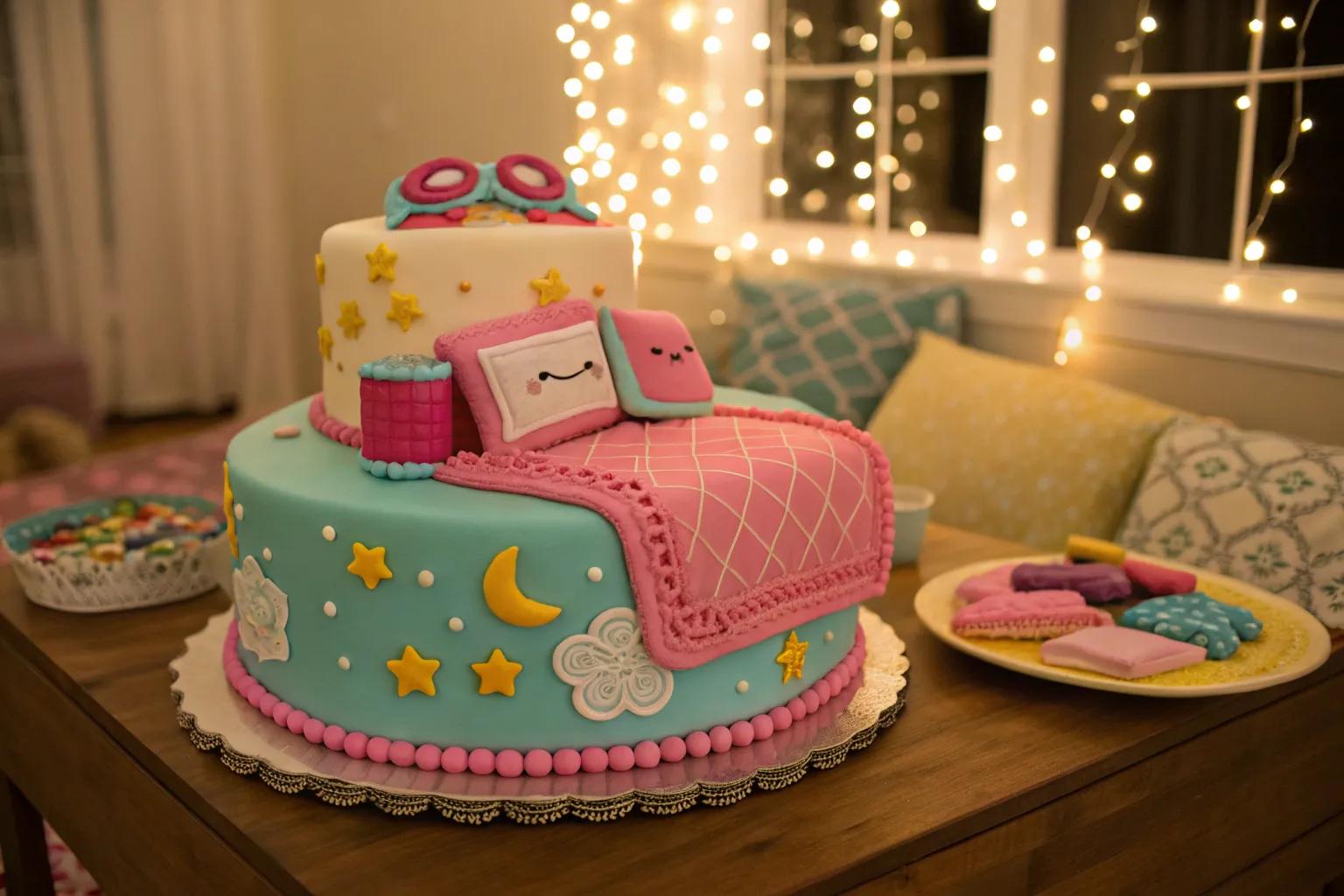 17+ Fun Slumber Party Cake Ideas for Every Sleepover