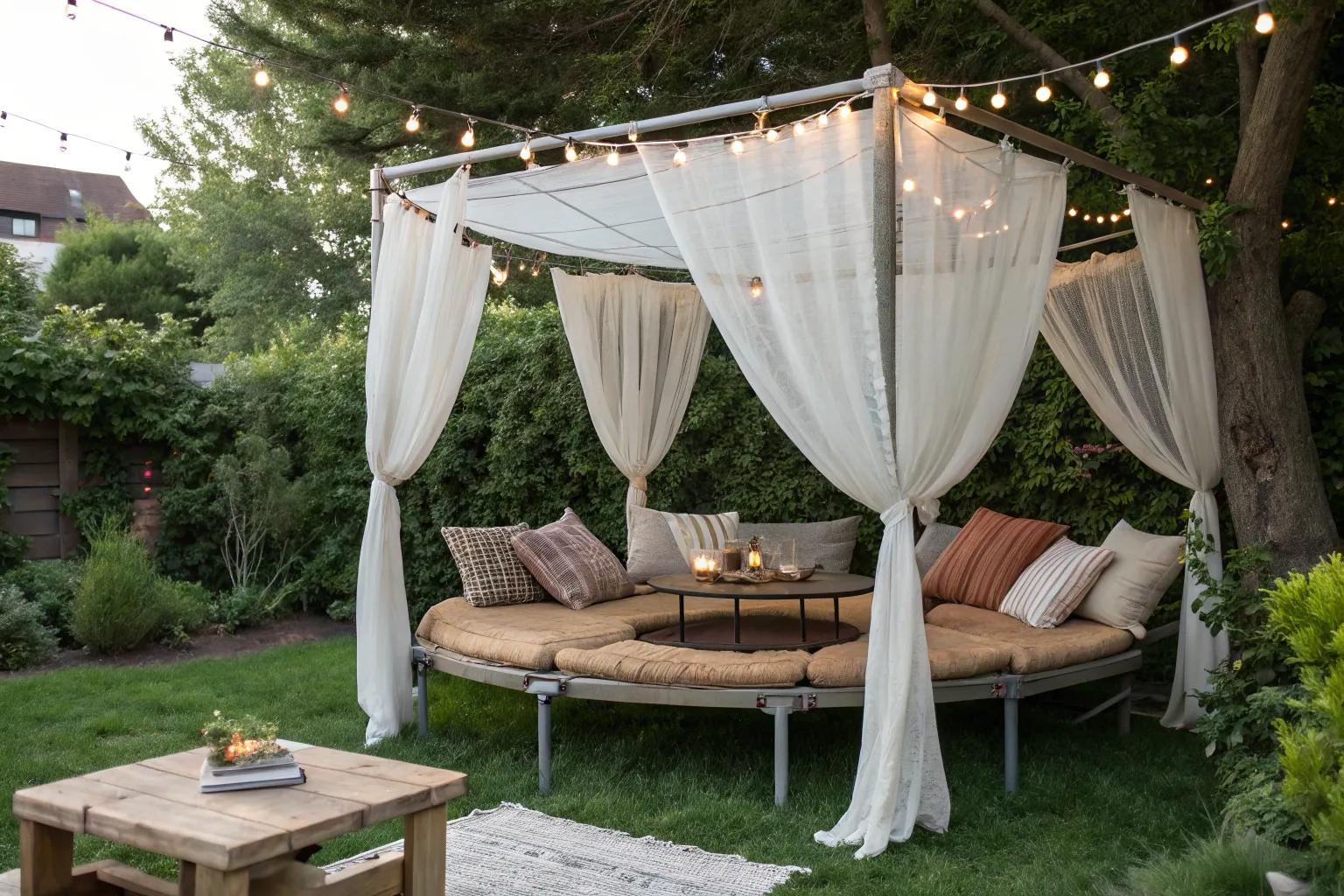18+ Creative Ideas for Repurposing Old Trampolines