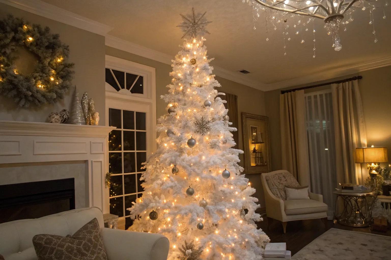 20+ Stunning White Tree Topper Ideas