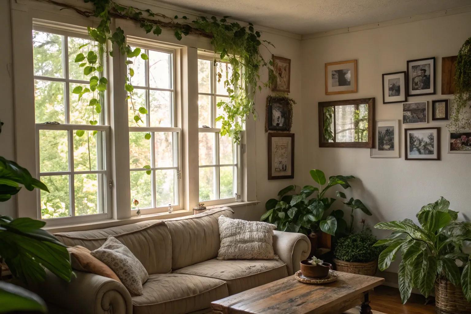 16+ Creative Window Frame Wall Decor Ideas