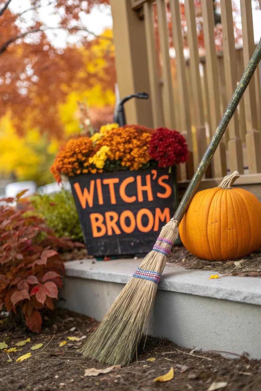 12+ Enchanting Witch Broom Decor Ideas