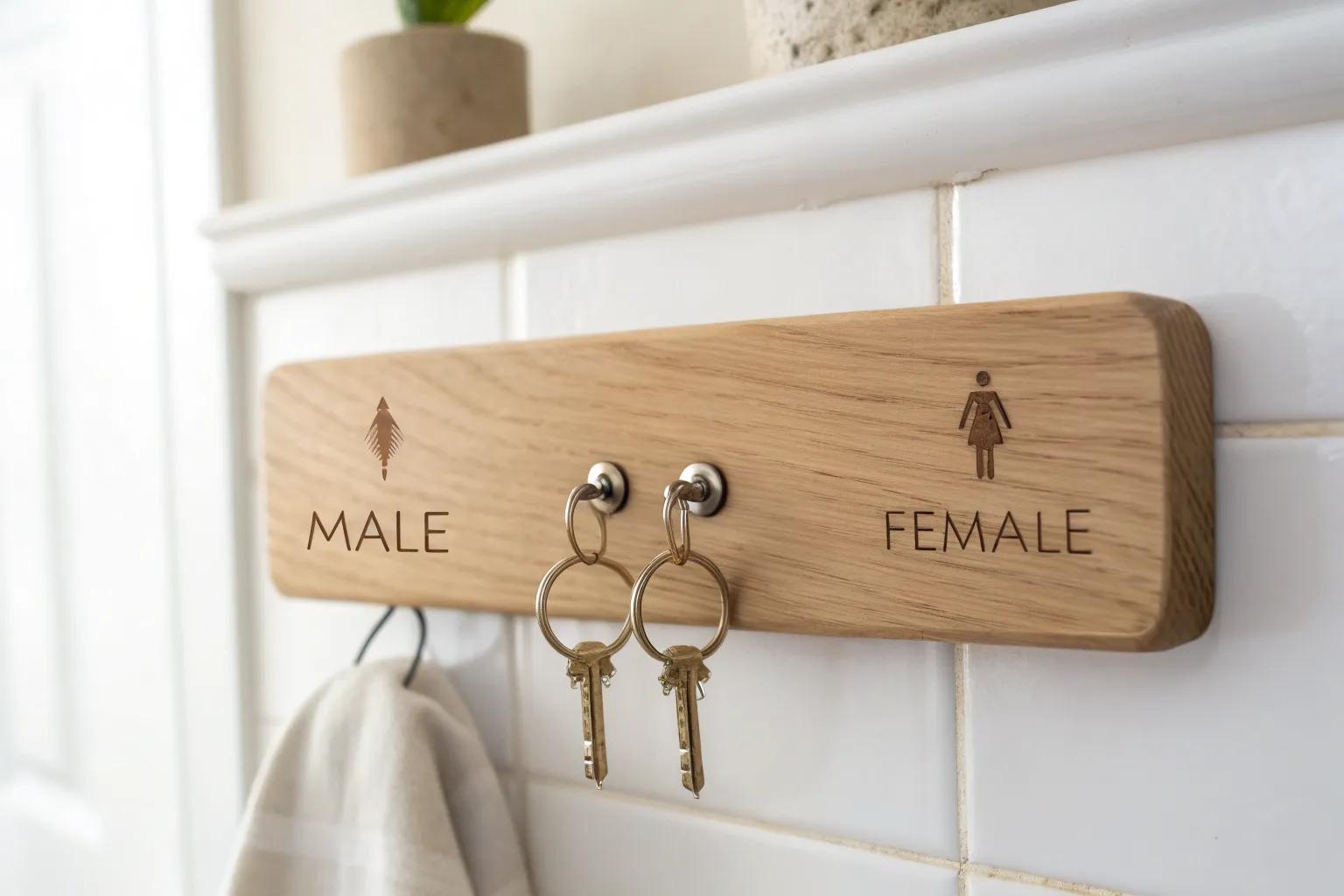 10+ Creative Bathroom Key Holder Ideas