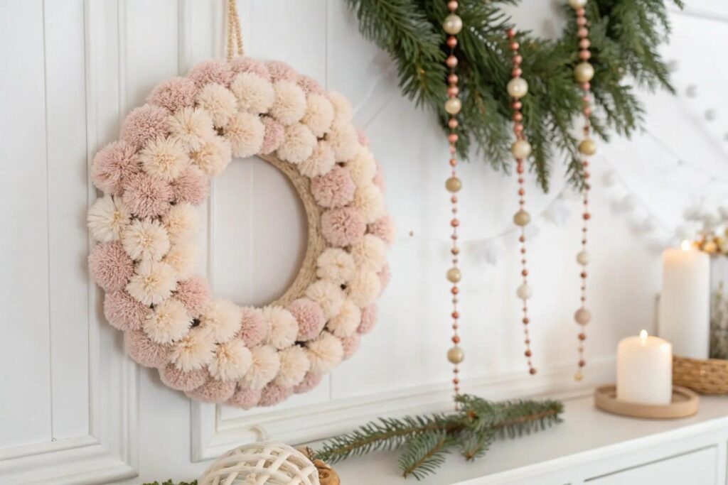 17+ Festive Christmas Crafts with Pom Poms