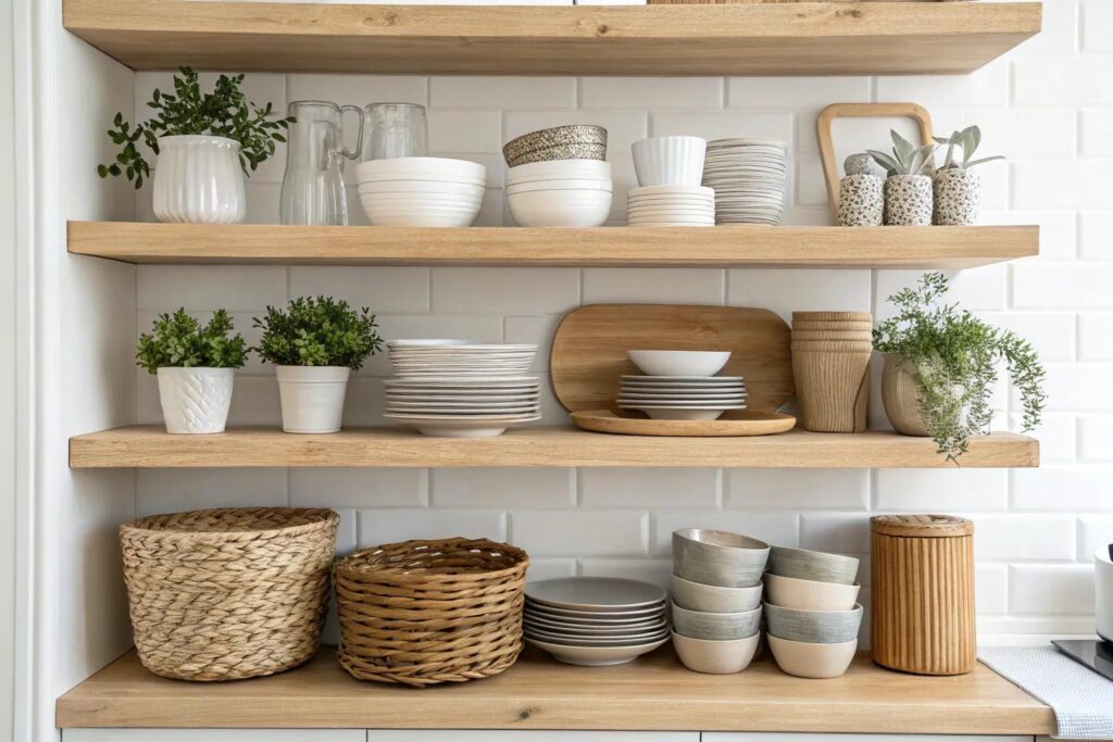 16+ Stylish DIY Open Shelving Ideas for Your Kitchen