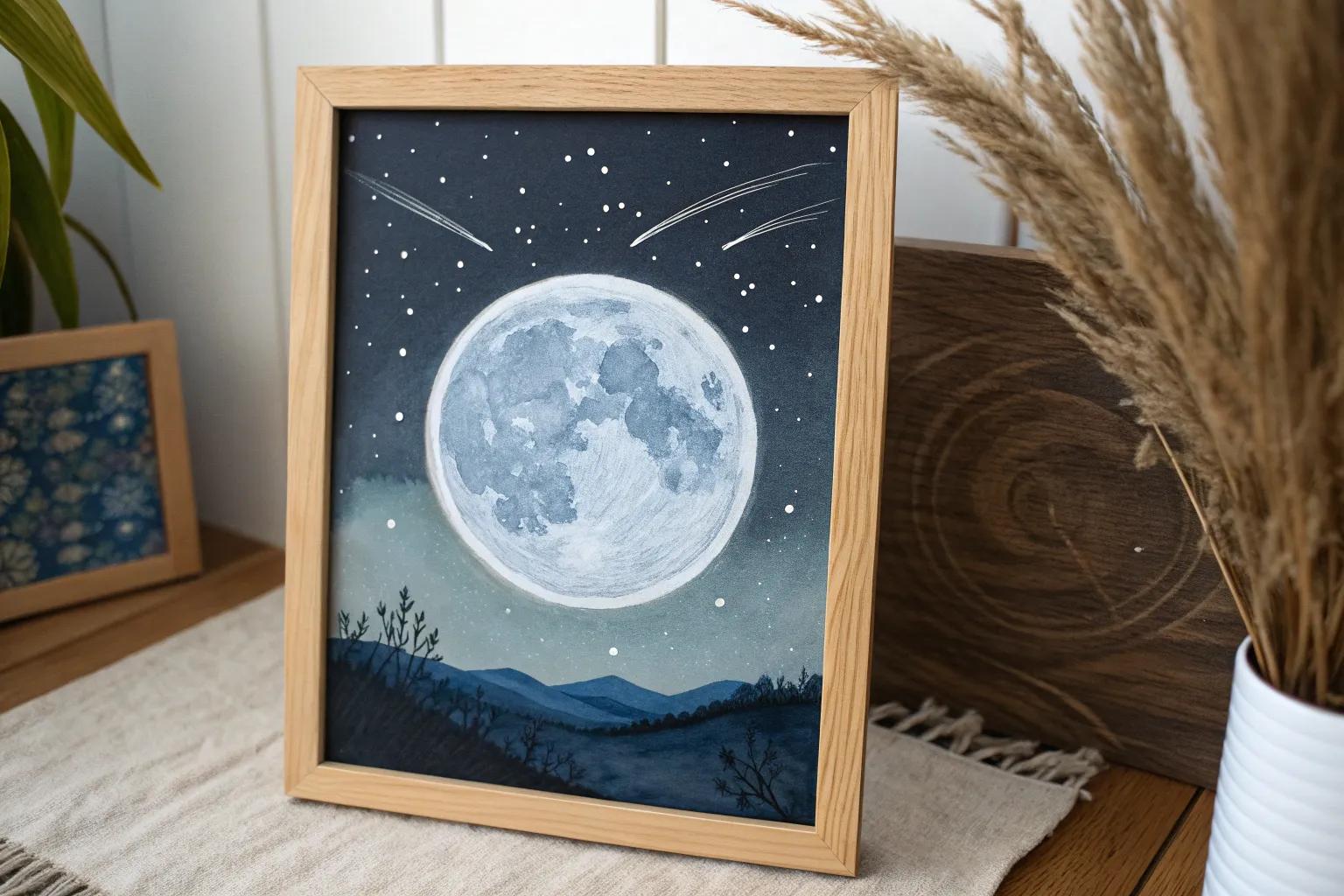 14+ Creative Moon Painting Ideas for Your Home