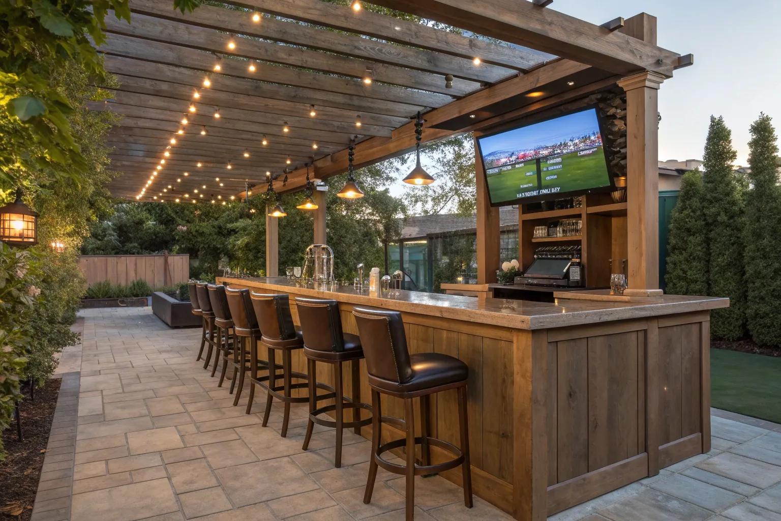 21+ Inspiring Outdoor Sports Bar Ideas