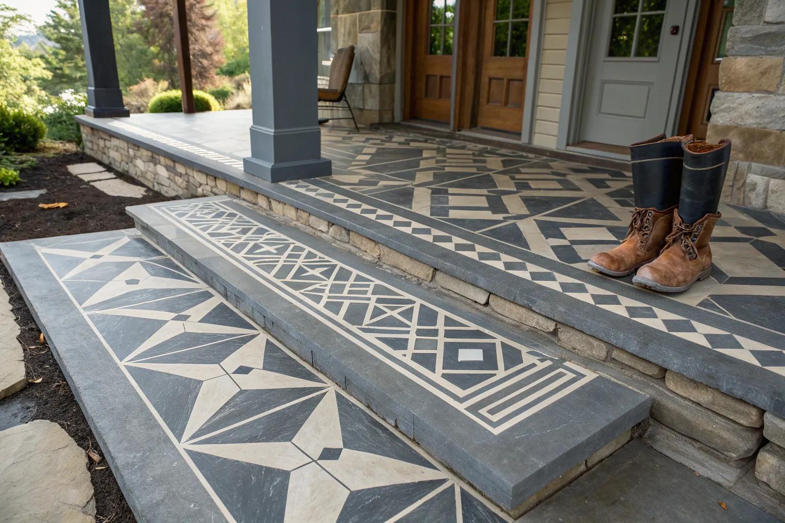 20+ Creative Painting Ideas for Concrete Porches