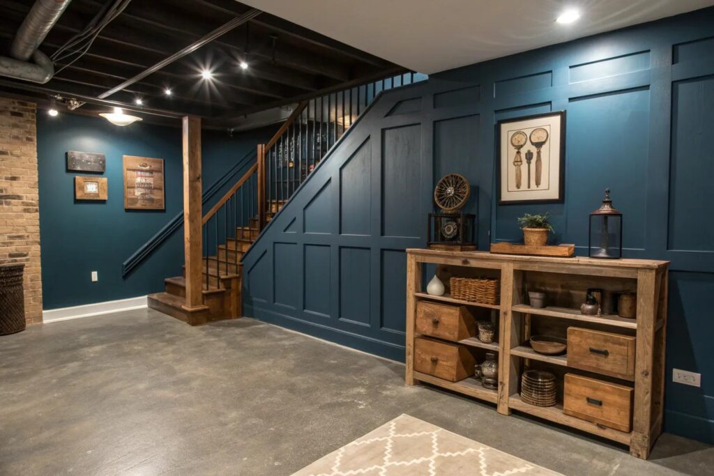 15+ Creative Painting Ideas for Unfinished Basements