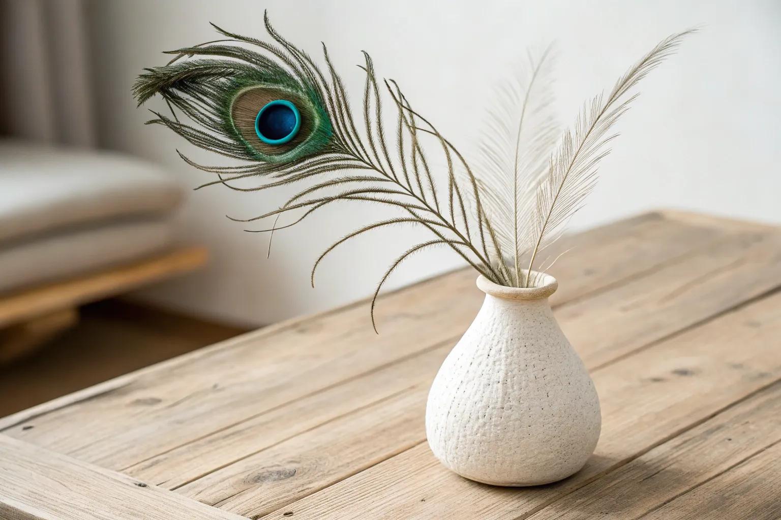 16+ Creative Peacock Feather Craft Ideas