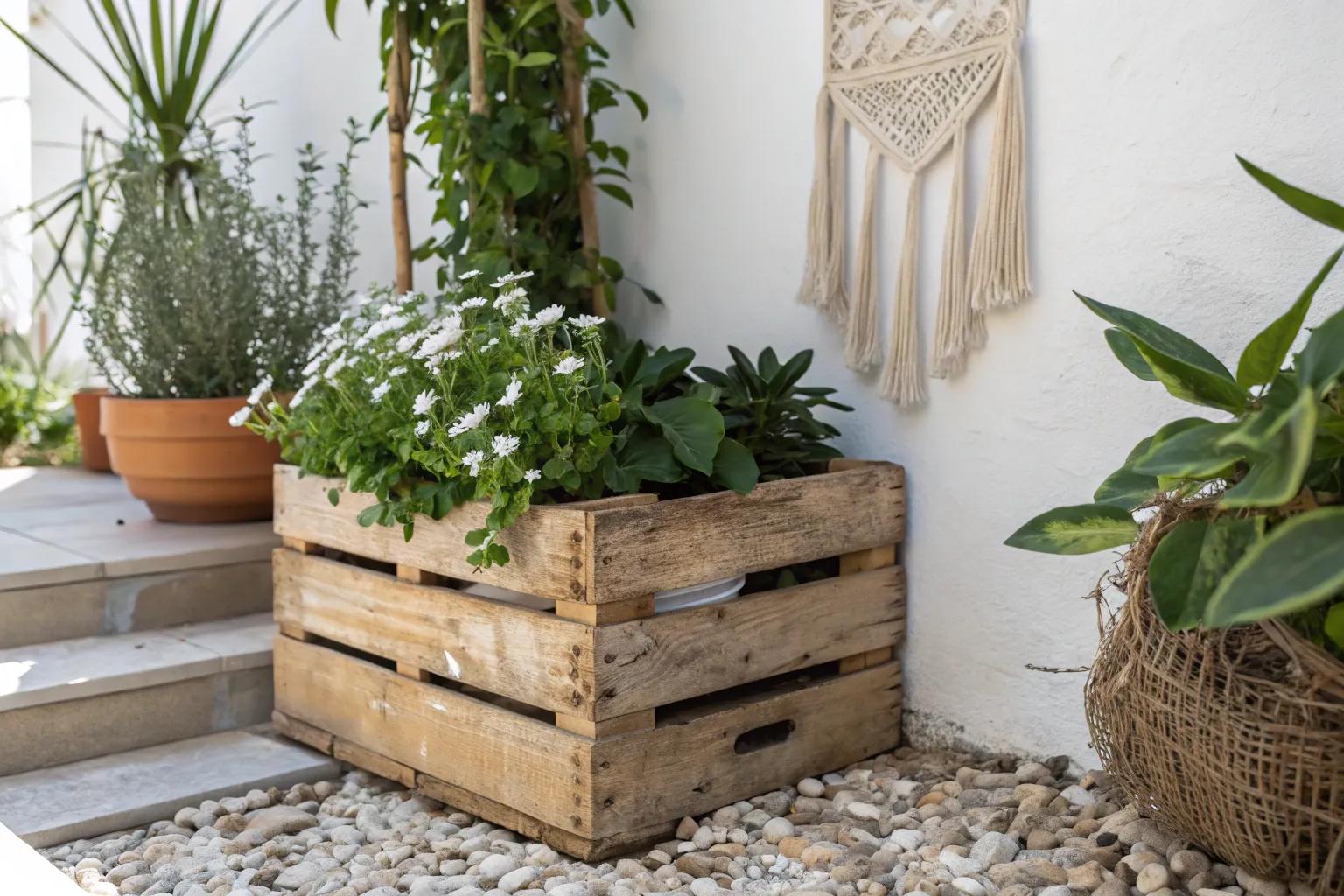 17+ Creative Wooden Crate Ideas for Your Garden