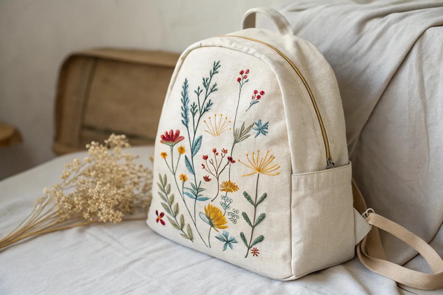 19+ Creative Backpack Embroidery Ideas