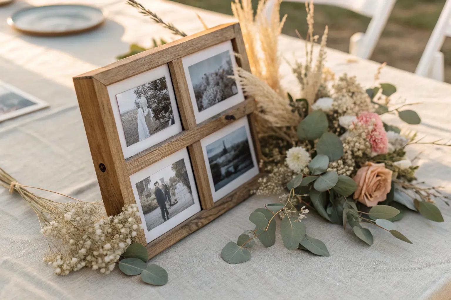 13+ Creative DIY Photo Centerpiece Ideas