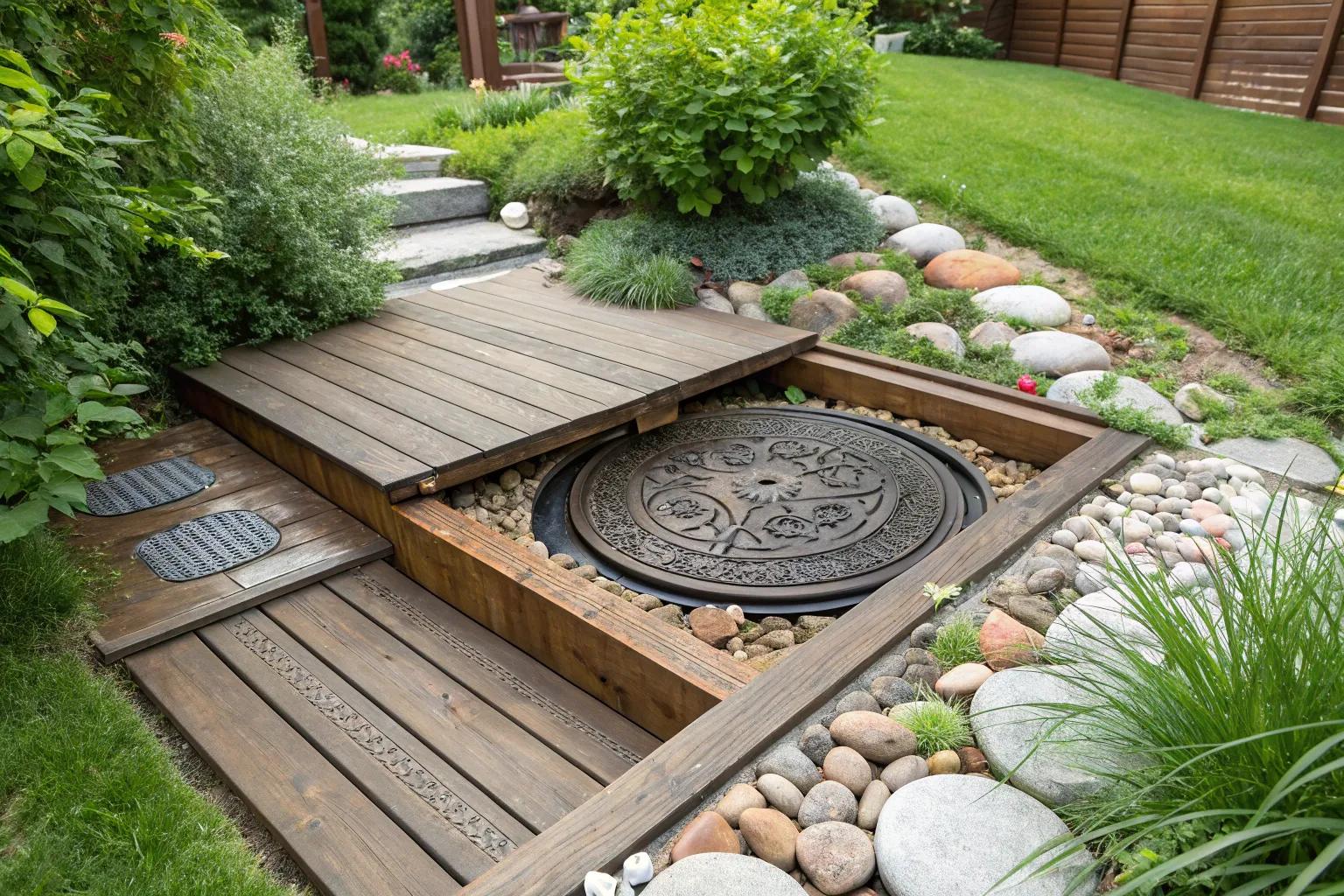 16+ Creative Landscaping Ideas to Camouflage Septic Tanks