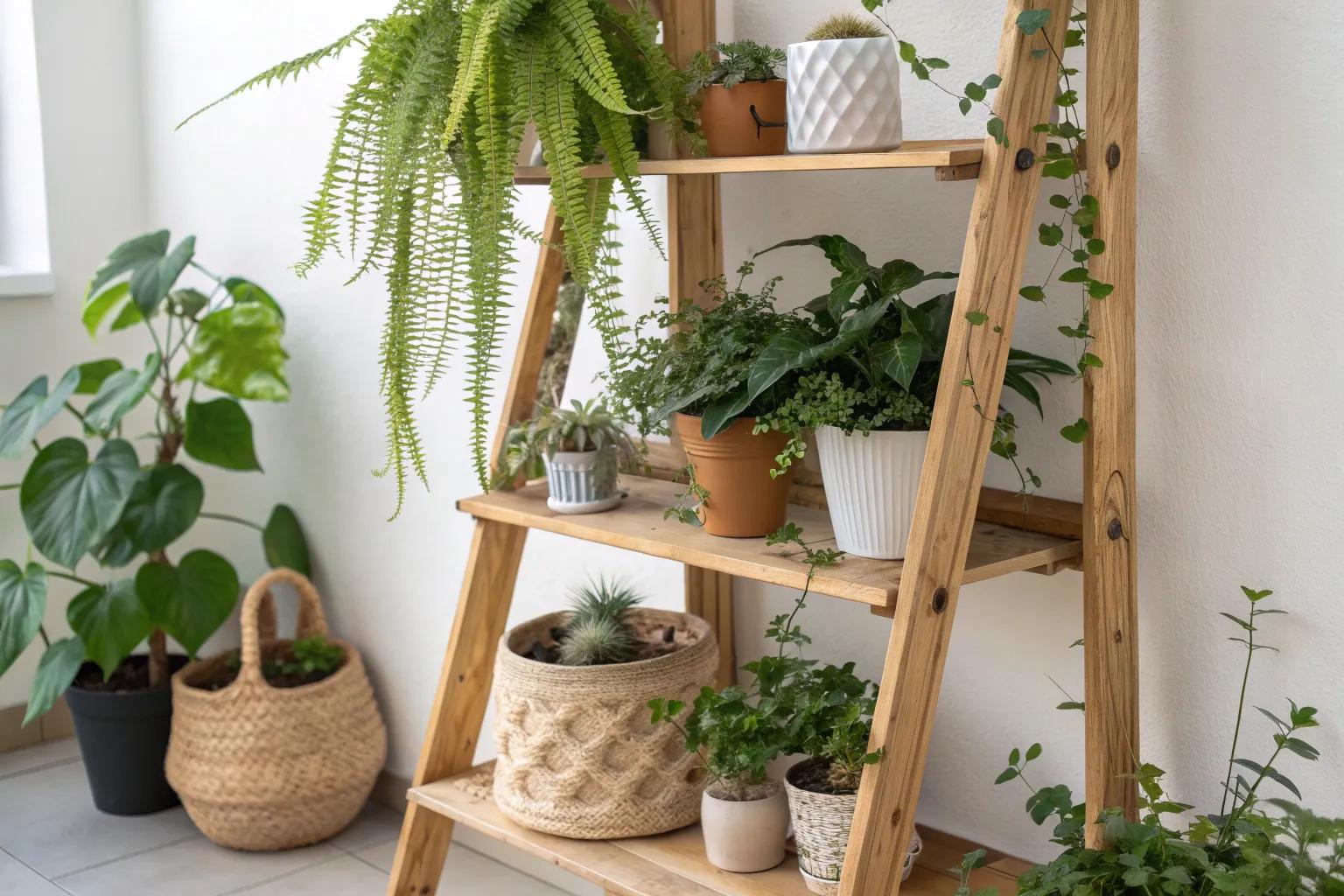 14+ Creative Outdoor Garden Shelf Ideas