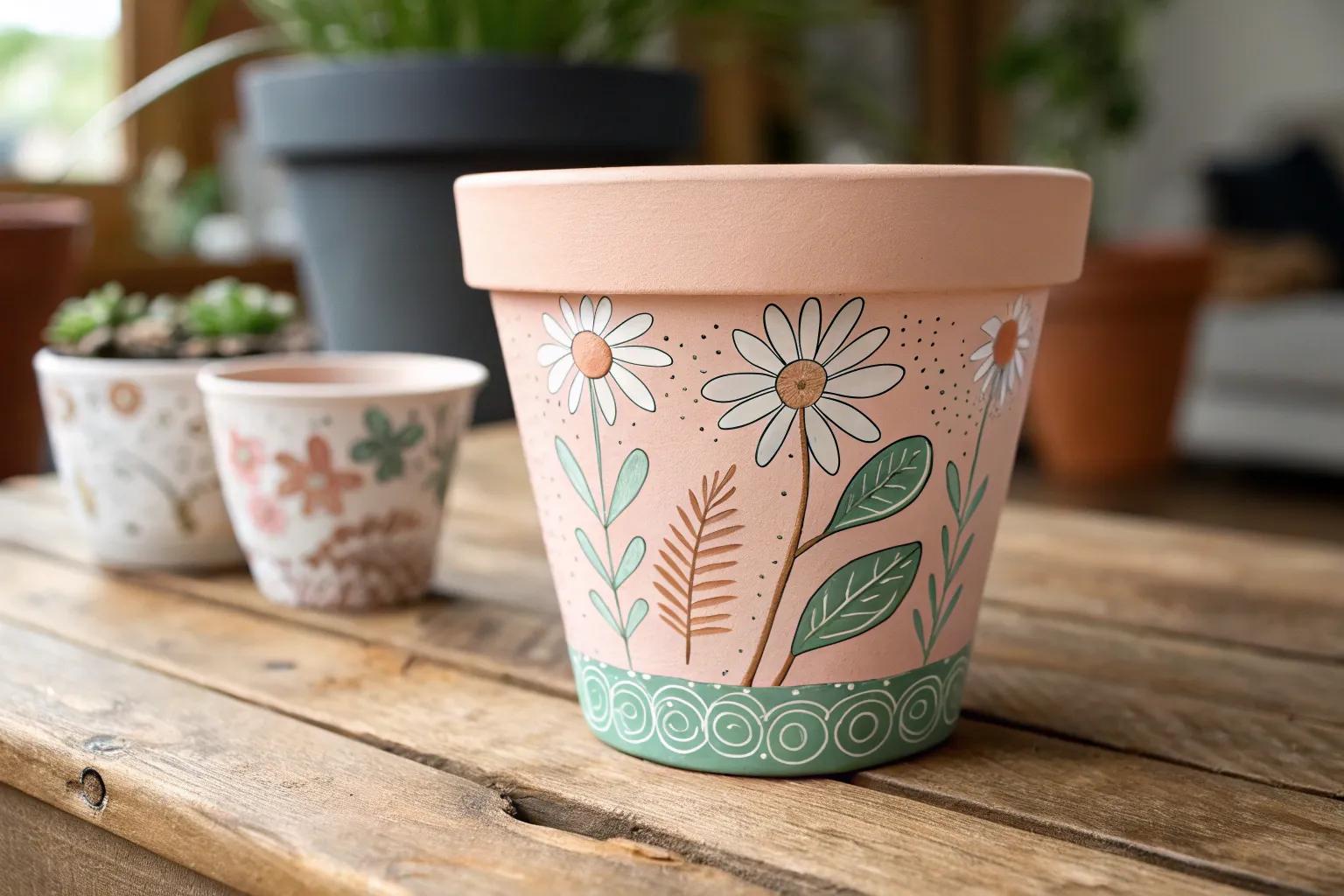 18+ Creative Painting Flower Pot Ideas