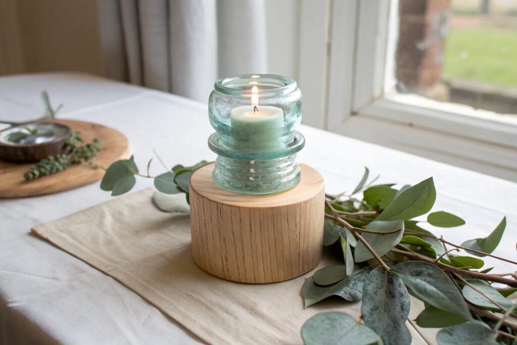 18+ Creative Repurposed Glass Insulator Ideas