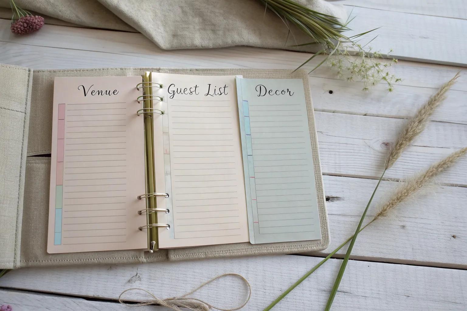 11+ Creative Wedding Binder Ideas for Organized Planning