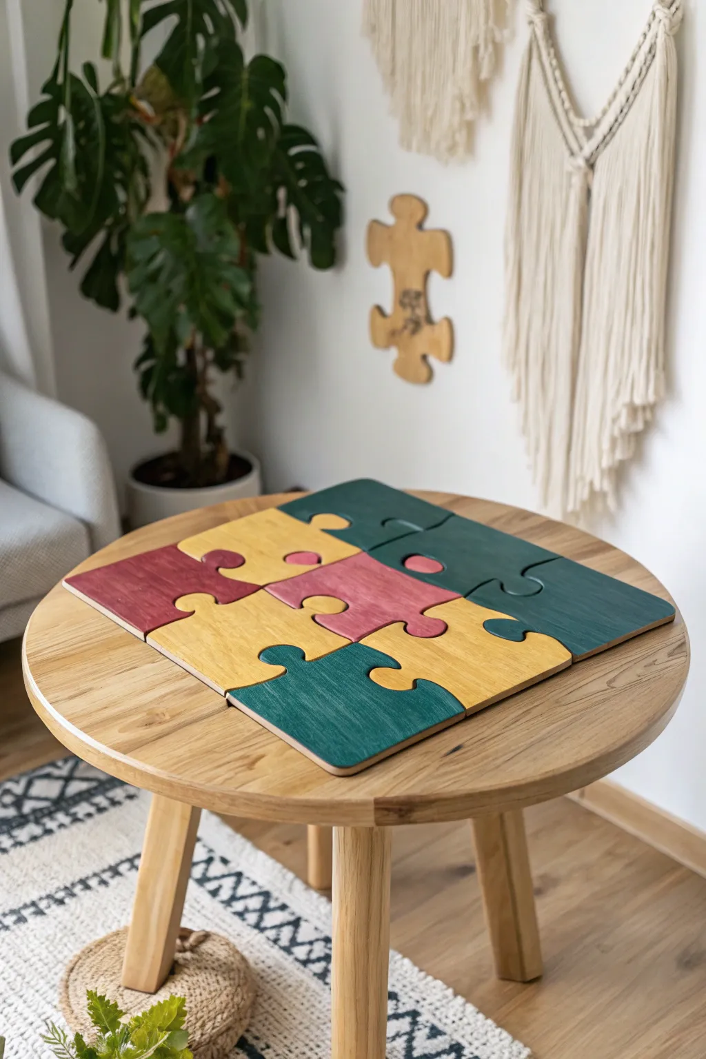 20+ Creative DIY Painted Table Top Design Ideas
