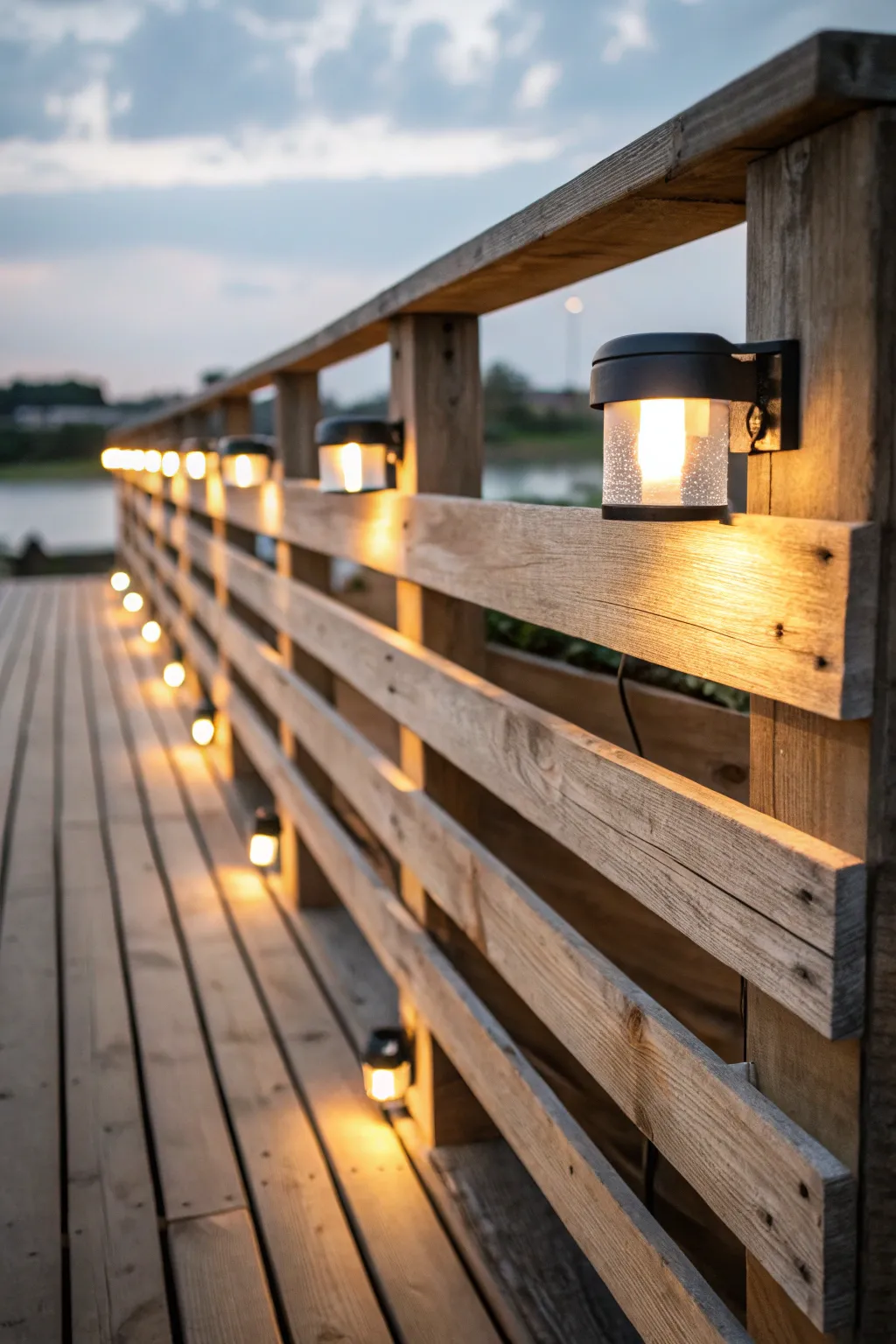 17+ Creative Pallet Deck Railing Ideas