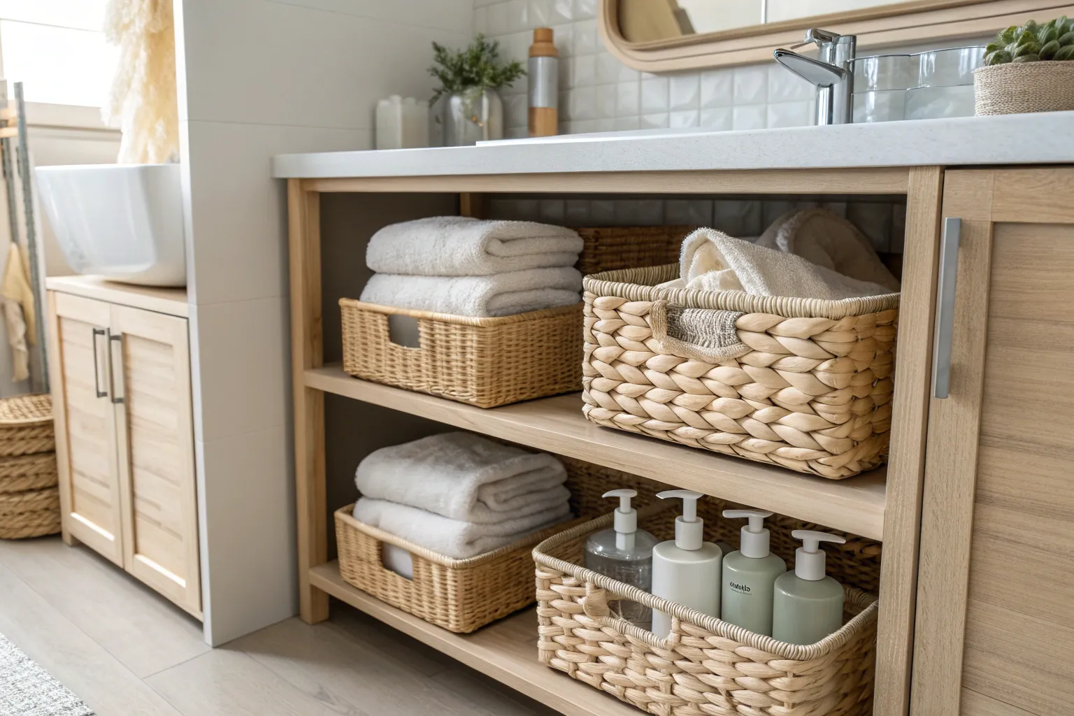 8+ Clever DIY Under Bathroom Sink Storage Ideas