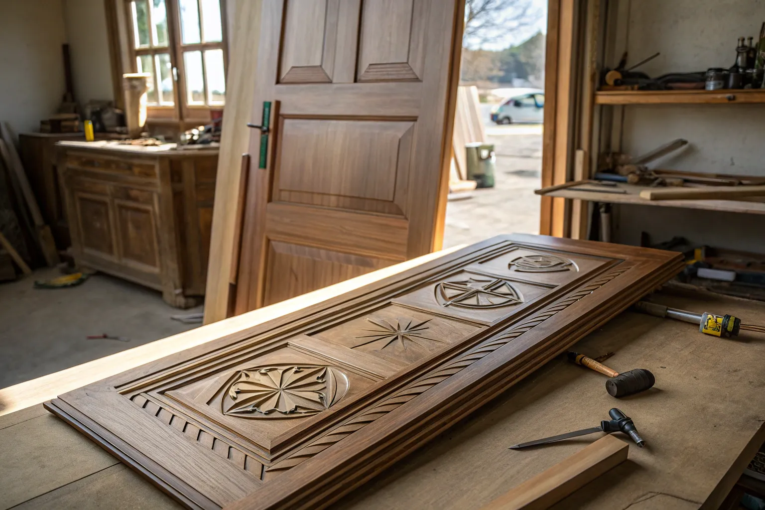 16+ Creative Flat Panel Door Makeover Ideas