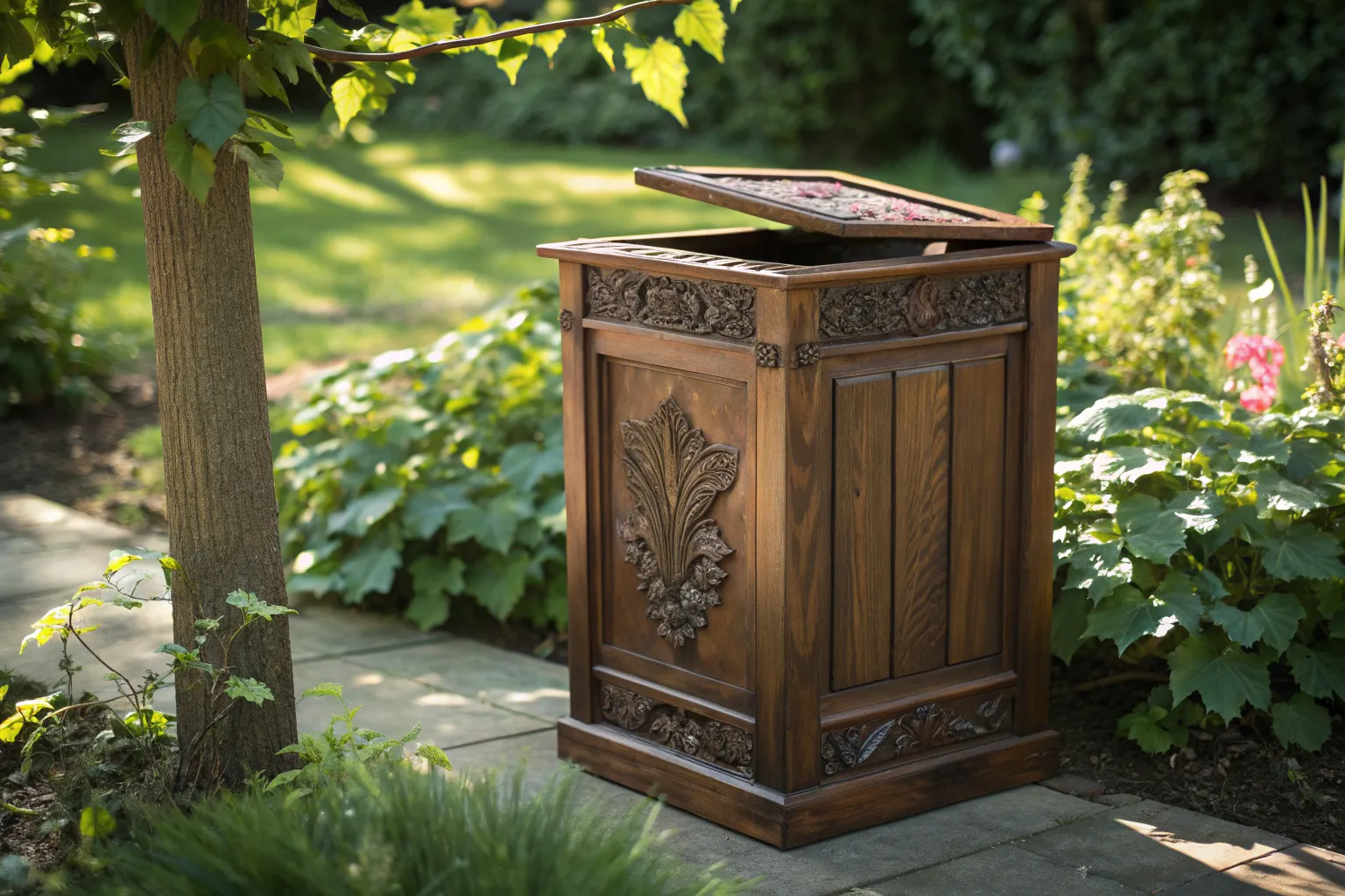 15+ Creative Outdoor Trash Can Cover Ideas