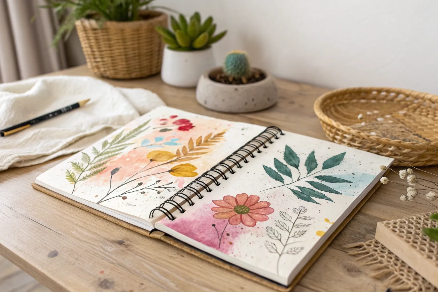 12+ Inspiring Mixed Media Sketchbook Ideas