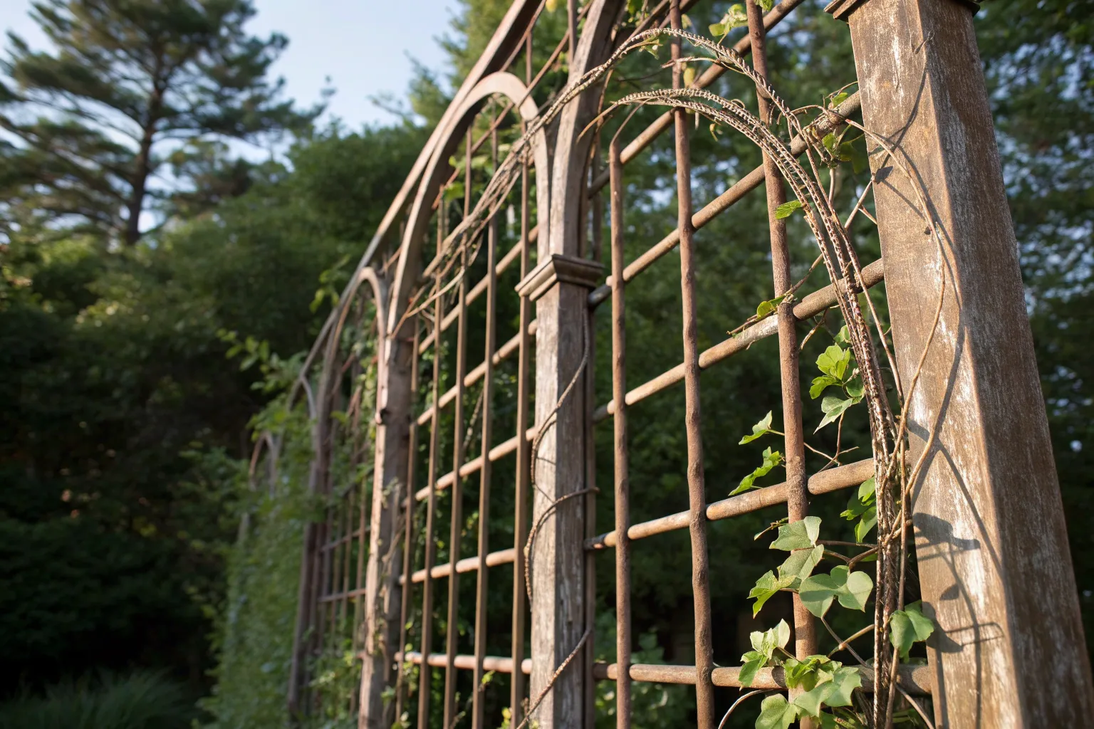 18+ Inspiring Hog Wire Trellis Ideas for Your Garden