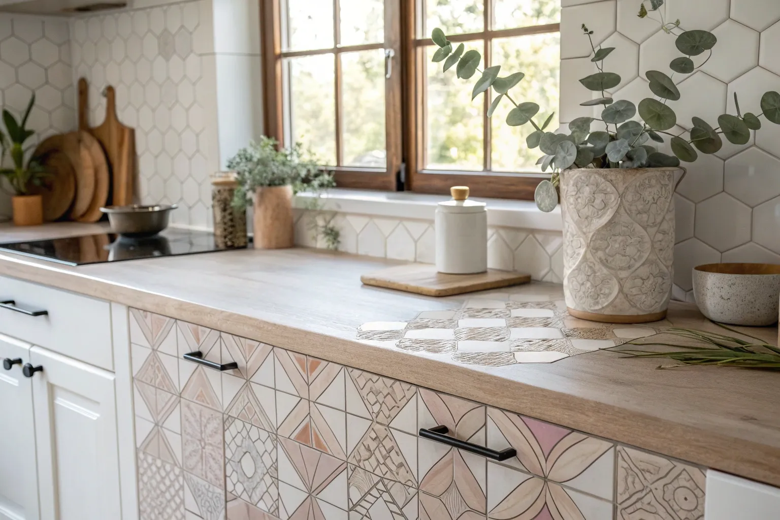 12+ Creative DIY Tile Countertop Ideas